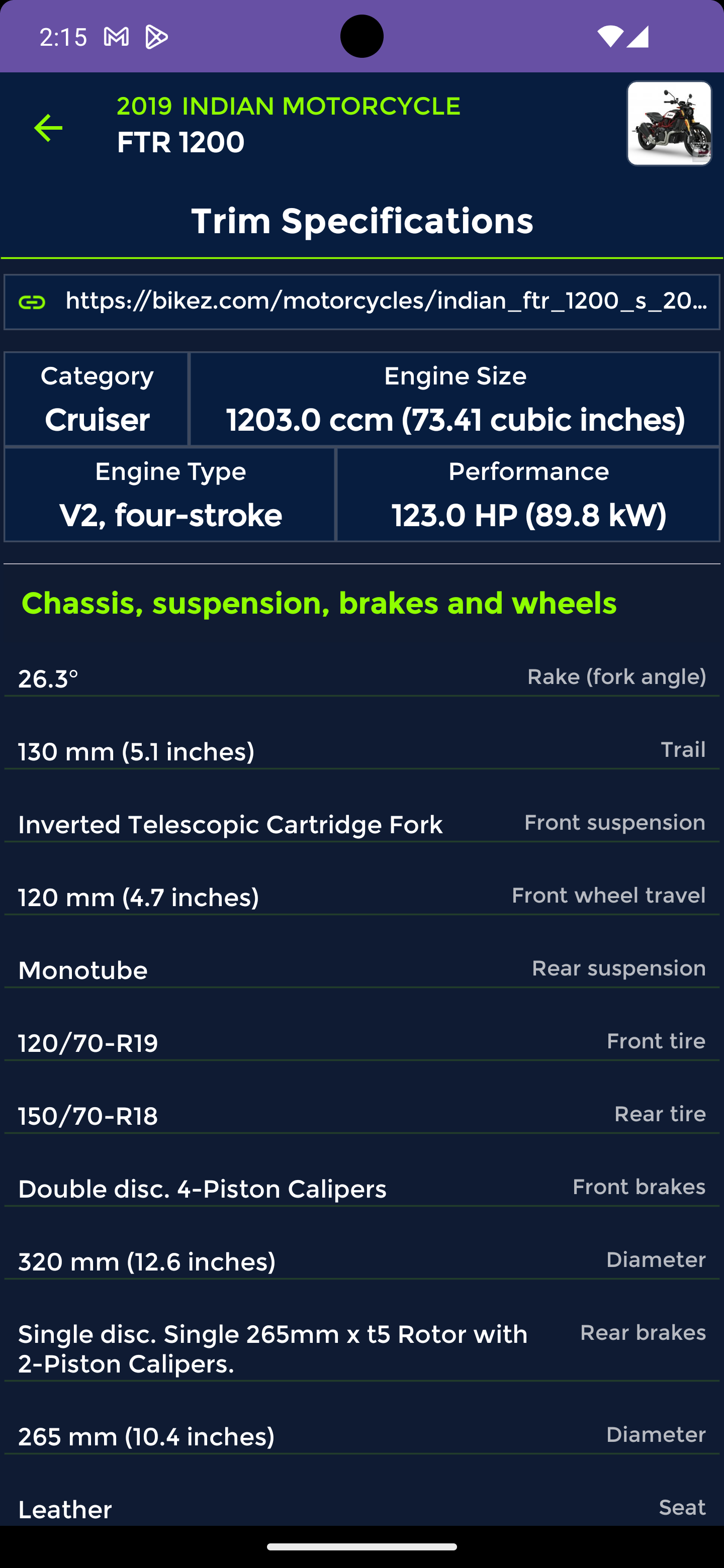 CrankyGarage mobile app screen